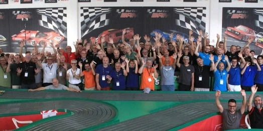 BRM Legends International 2026 teams at the Slot Cars Arena in Badia Polesine